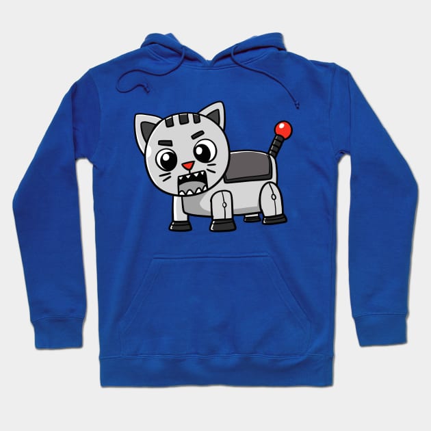 Robot Cat Hoodie by WildSloths